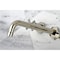Kingston Brass Roman Tub Faucet, Polished Nickel, Wall Mount KS8026DX - alternate 3